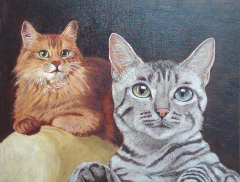 Die Katzen vom Malkurs von Goldegg